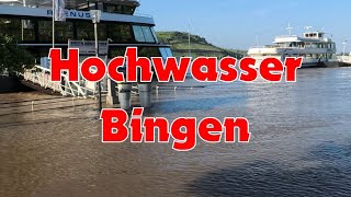 Bingen 03062024 Spaziergang im Hochwasser [upl. by Odnomra]