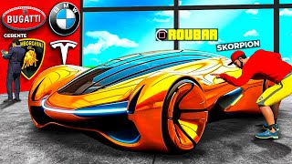 Roubando TODOS OS CARROS Da CONCESSIONÁRIA gta 5 [upl. by Riannon453]