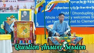 Question Answer Session with Sikyong Penpa Tsering la  Dhondupling  300924 [upl. by Ecnaralc]