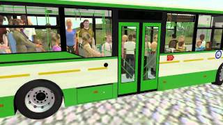 OMSI Voljanin test 8 doors  full bus pass [upl. by Raphael]