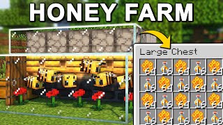 The BEST Honey Farm in Minecraft 121 Tutorial [upl. by Ignatz]