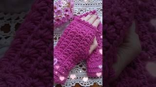 New crochet finger less gloves 🧤 New dezine 2024 [upl. by Power356]