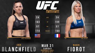 Erin BLANCHFIELD vs Manon FIOROT Full FIGHT [upl. by Tish]