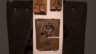 Benin bronzes inside the Museum of Fine Arts in Boston Benin Nigeria Ancient Art history [upl. by Anoiuq466]