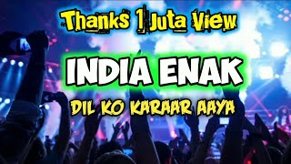 LAGU JOGET INDIA ENAK 🌴  DIL KO KARAAR AAYA 🌴 NEW ADIN REMIXER 2024 [upl. by Anallij]