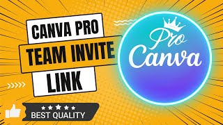 CANVA PRO 100 WORKING TEAM LINK  Canva pro team invite link  Updated 24 November 2024 [upl. by Osbert]