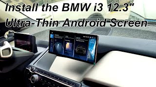 BMW i3 NBT EVO install A 123quot UltraThin Android Screen get the CarPlay Android Auto Retrofit [upl. by Marigolde]