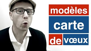 Modèle de carte de voeux  en français facile B1 [upl. by Hendel378]