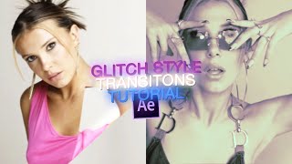 glitch style transitions tutorial  after effects [upl. by Bully328]