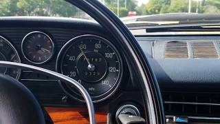 Mercedes 1972 w114 250C driving [upl. by Lehpar]