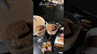 Chocolate mousse shots recipe chocolatecake chocolate cakerecipechocolate chocolateasmr [upl. by Hubsher]