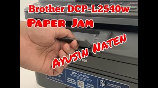 Brother DCPL2540DW Rear Paper Jam Repair and cleaning [upl. by Merkle]