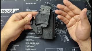 Tulster Glock holster review lockedandlocked firearmtraining 9mmluger [upl. by Elokin]