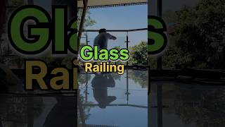 Installation process of glass railing [upl. by Cristiona]