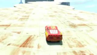 Ramp Stunt City Lightning McQueen cardisney pixar car by onegamesplus [upl. by Ielhsa]