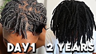 2 Year Visual Locs Journey  1  24 Months Starter Locs Journey Dreadlocks Journey [upl. by Tips]