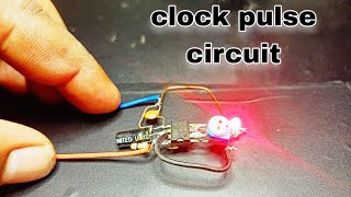 DIY Clock CircuitPulse Generator Using 555 Timer IC [upl. by Otit]