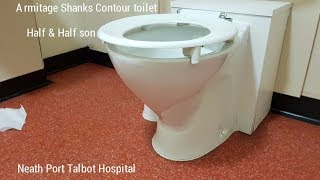 Armitage Shanks Contour toilet at Neath Port Talbot Hospital Port Talbot [upl. by Shea]