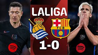 BARCELONA ROBBED AGAINST REAL SOCIEDAD BY VAR [upl. by Naujek]