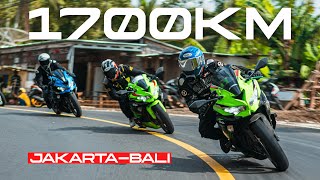 TOURING 1700KM JAKARTABALI NAIK ZX25R‼️🔥 EP1 [upl. by Ihtac]