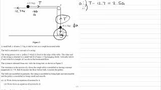 Forces amp Motion Exam Questions  A Level Maths  Edexcel Mechanics Year 1  Q1 level 2 [upl. by Llerrahs]