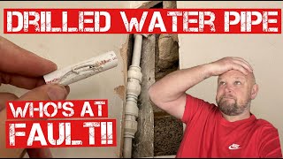 WATER LEAK FROM DRILLED PIPEEmergency Plumbing Call Out [upl. by Retha323]