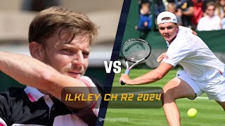 Ilkley Challenger 2024 R2 David Goffin 4 vs Dominic Stricker [upl. by Shishko]