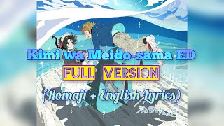 DUSTCELL  Hyoujou Sabun Kimi wa Meidosama ED Romaji  English Lyrics [upl. by Pallas719]