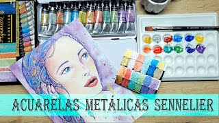 ACUARELAS METÁLICAS SENNELIER [upl. by Binky]