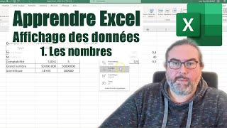 Afficher des nombres dans Excel [upl. by Erolyat]