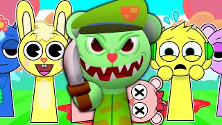 Sprunki HAPPY TREE FRIENDS got SCARY FLIPPY [upl. by Hakkeber]