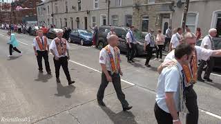 Cloughfern Young Conquerors No1  Whiterock District No 9 Parade  240623 4K [upl. by Suoicserp]