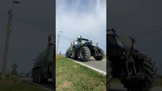 🔵Blue Power🔵 newholland slurry transport ontheroad vaia [upl. by Havstad]