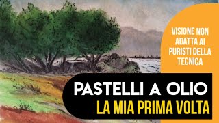 Tutorial pastelli ad olio Disegno con oil pastels [upl. by Guibert966]