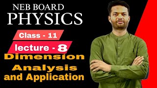 Lecture 18 Dimensions find dependency of physical quantity on other physical quantity [upl. by Fagin25]