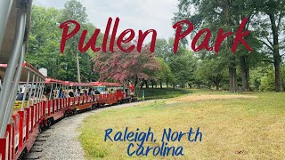 Pullen Park Raleigh North Carolina Train Rides  Carousel  Amusement Park  Andy Griffith amp Opie [upl. by Anastasio]