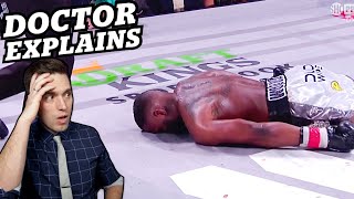 Jake Paul MASSIVE KNOCKOUT of Tyron Woodley  Doctor Explains [upl. by Neelhtakyram142]