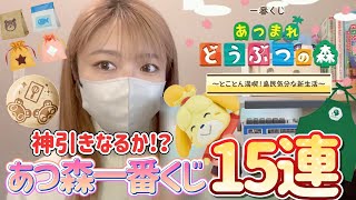 【あつ森】一番くじ2024年を15回引いてみた結果、、神引きなるか！？【あつまれどうぶつの森】 [upl. by Arramahs827]