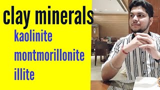 clay minerals  kaolinite  montmorillonite illite  soil mechanics civil engineering [upl. by Eugenie]