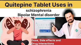 Quitepin tablet uses Side effects drug interactions [upl. by Idissak]