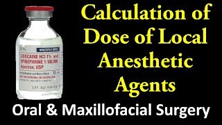 Dose Calculation of LA  Local anesthesia [upl. by Flagler]