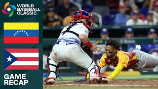 Venezuela vs Puerto Rico Game Highlights  2023 World Baseball Classic [upl. by Burhans202]