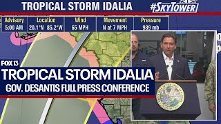 Governor Ron DeSantis press conference on Tropical Storm Idalia [upl. by Anika48]