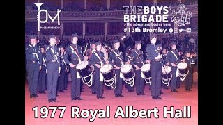 Royal Albert Hall 1977 13th Bromley Boys Brigade Bugle Band The Pacemakers sound recording [upl. by Anhpad32]