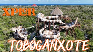 🔴XPLOR TOBOGANXOTE 🏖️LA NUEVA ATRACCION DEL PARQUE X XCARET 🌴travel cancun mexico [upl. by Ekusoyr]