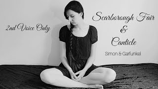 Scarborough Fair  Canticle COVER Second Voice Only Simon amp Garfunkel  Harmony with Lyrics [upl. by Madora]