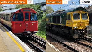 Trains at Willesden Junction and Kensal Rise 09052024 [upl. by Alitta]