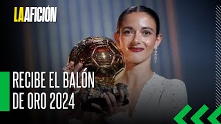 Aitana Bonmatí recibe su segundo Balón de Oro como mejor futbolista del mundo [upl. by Savart]