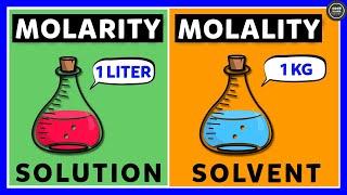 Difference between Molarity and Molality [upl. by Irrab]