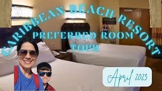 Disney Worlds Caribbean Beach Resort Preferred Room Tour amp a GREAT tip you NEED to know Apr2023 [upl. by Nref565]